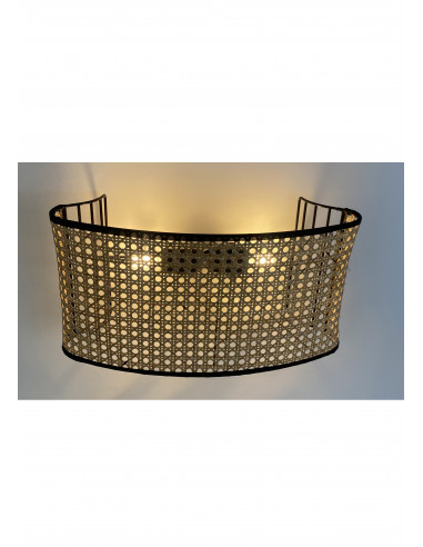 Aplique de Pared Vidi Ratán natural