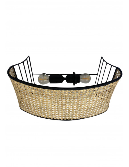 Aplique de Pared Vidi Ratán natural