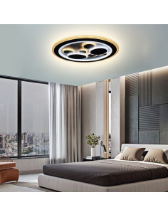 Plafón Rocio Redondo LED plata 2