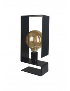 Sobremesa Ares Negro Bulb