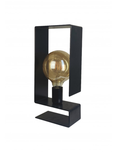 Sobremesa Ares Negro Bulb