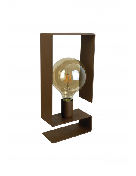 Sobremesa Ares Marrón Bulb