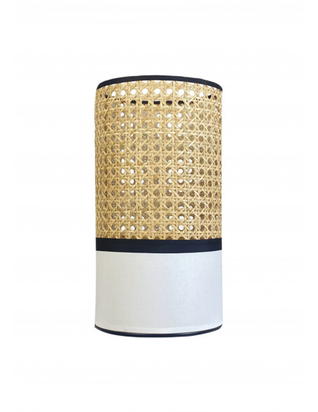 Sobremesa Marte Rattán Blanco 16cms