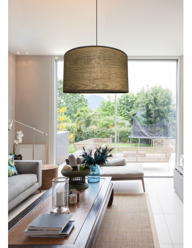 Colgante Wood Madera Gris