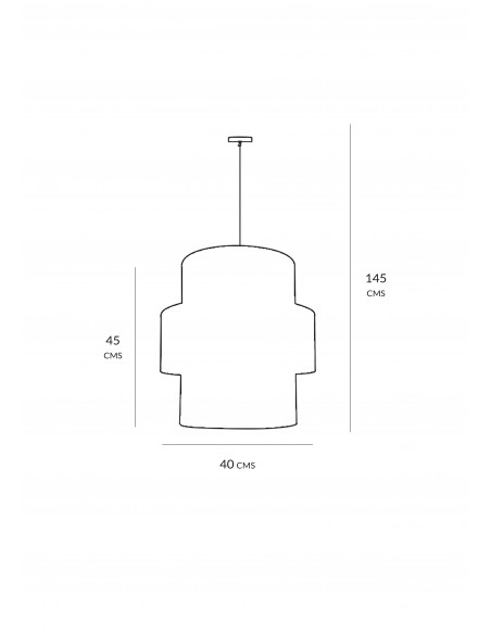 Colgante Everest Madera gris
