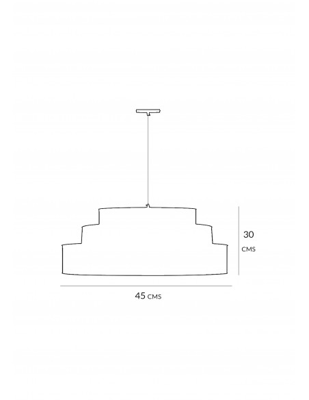 Colgante Elena Plata Blanco