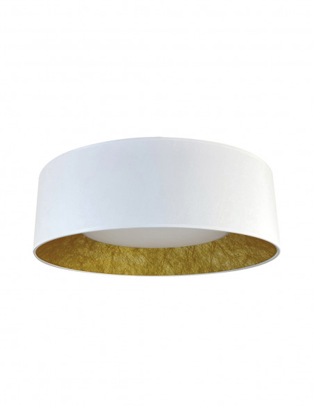 Plafón Orus Blanco Oro