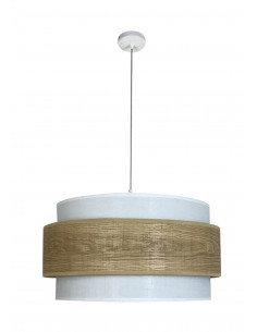 Colgante Madera Blanco Triple