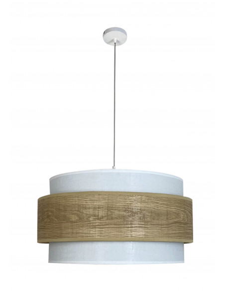 Colgante Madera Blanco Triple