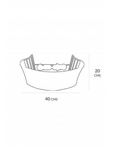 Aplique de Pared Vidi Ratán natural