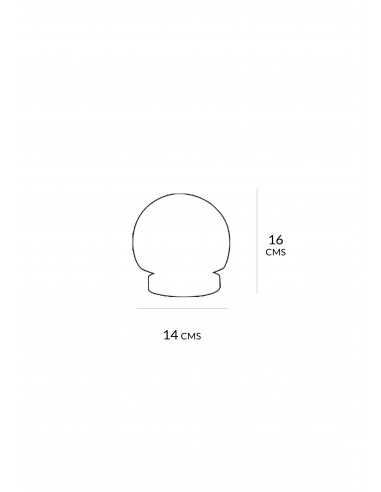 Aplique Bola Achatada