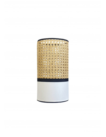 Sobremesa Marte Rattán Blanco 12cms