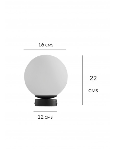 Aplique Bola Opal Blanco