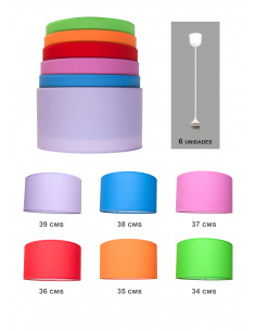 Pack 6 Pantallas Colores