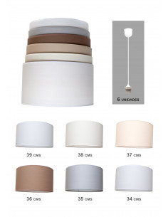 Pack 6 Pantallas Neutros