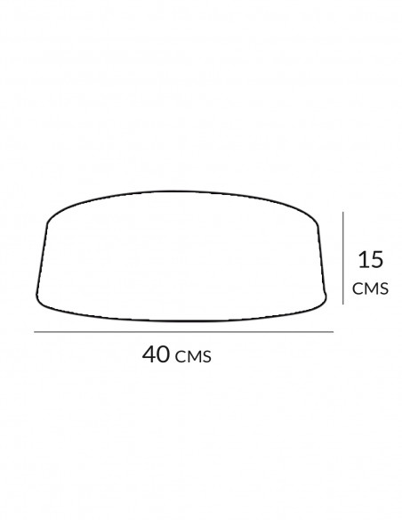 Plafón Orus Blanco Oro