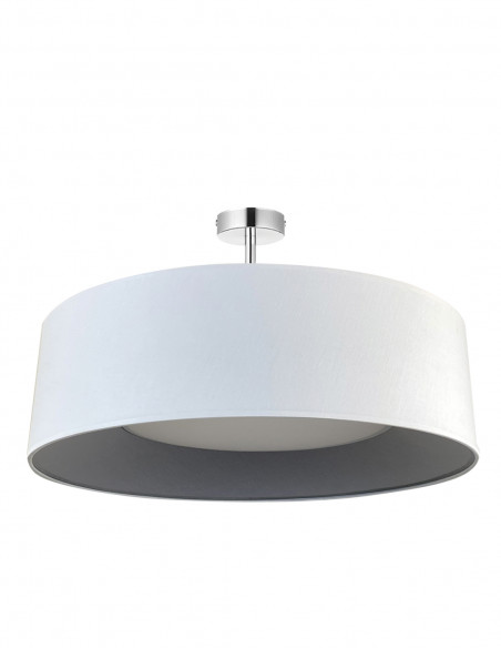 Semiplafón Orus Blanco Plata