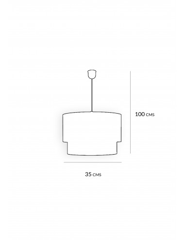 Colgante Smart Negro Blanco