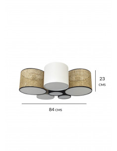 Plafon Hades 6 luces 2