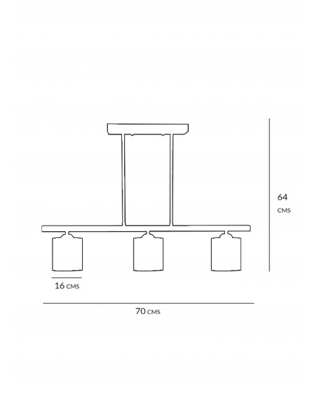 Lampara lineal Artic 3L