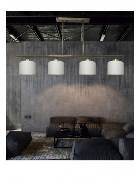 Lampara lineal Rustic 4 l