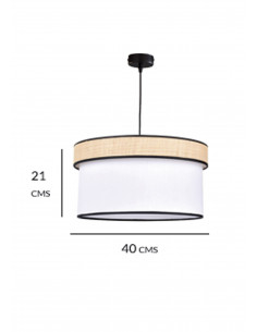 Lampara Colgante Nadia Beige 2