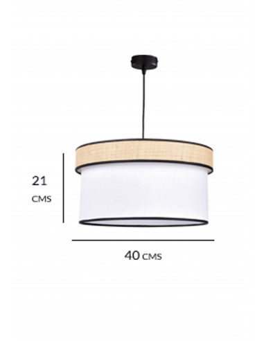 Lampara Colgante Nadia Beige