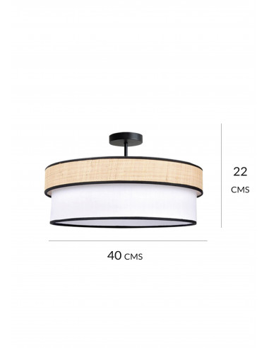 Semiplafón Nadia Beige