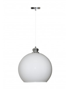 Colgante 3/4 Bola Blanca Cromo