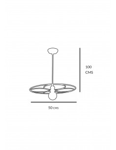 Colgante Rayos Vintage Rafia 2