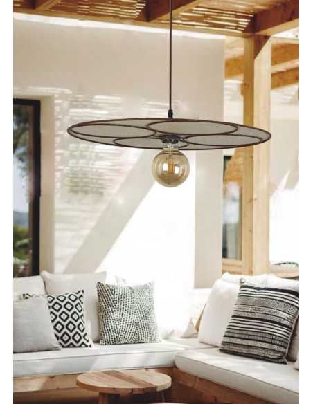 Colgante Rayos Vintage Rafia