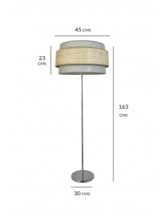 Pie de salon cromo pantalla... 2