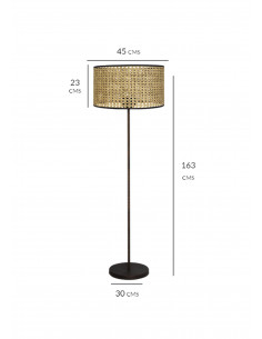 Pie de salon Forja Rattan 2
