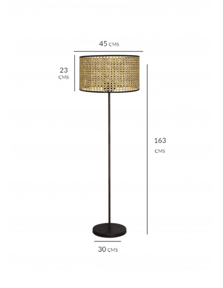 Pie de salon Forja Rattan