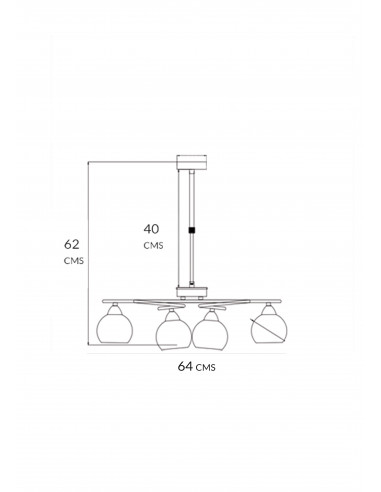 Lampara Gala Cuero 4L