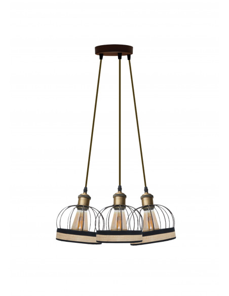 Colgante Victoria racimos 3 luces