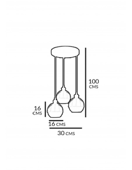 Plafon Colgante Victoria