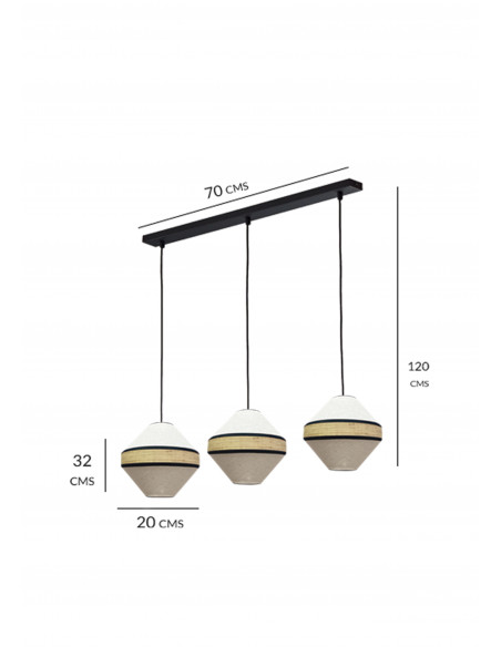 Regleta Sauce 3 luces