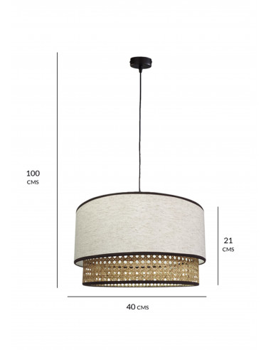 Colgante Candela Rattan