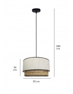 Colgante Candela rafia Mini 2