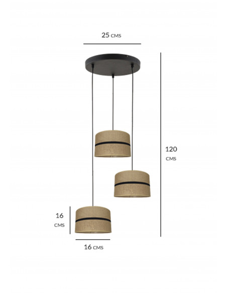 Plafón Isis saco 3L