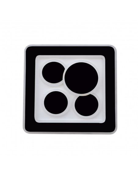 Plafón Rocio Cuadrado champagne led