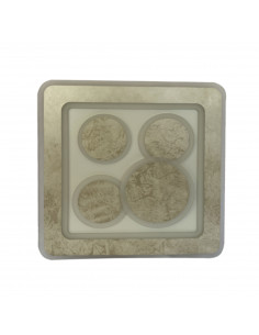 Plafón Rocio Cuadrado plata... 2