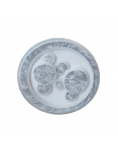 Plafón Rocio Redondo LED plata