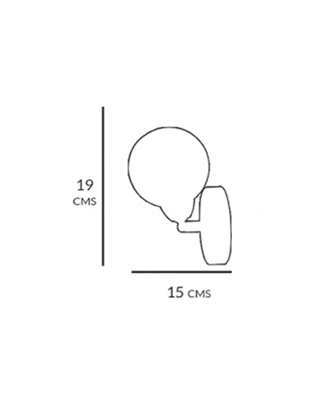 Aplique sidney cromo G-9