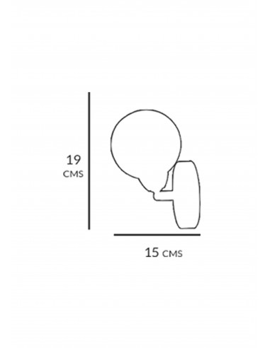 Aplique superficie Arizona cromo G-9