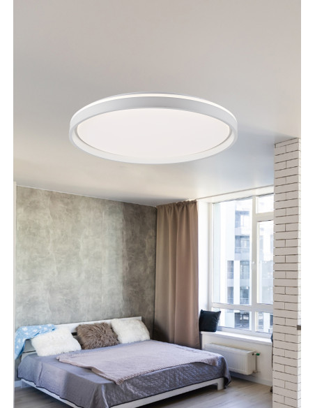 Plafón Dallas redondo negro