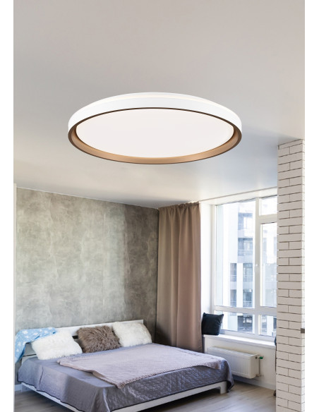 Plafón Dallas redondo Dorado