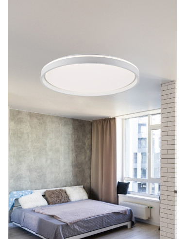 Plafón Dallas redondo Blanco