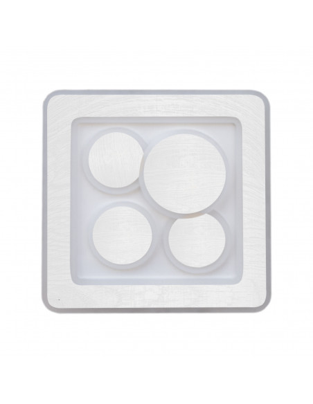 Rocio Cuadrado LED madera gris